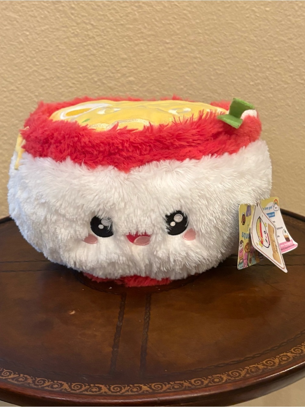 NWT~SQUISHABLE Adorable Ramen Embroidery Soft Plushie 6”x8”